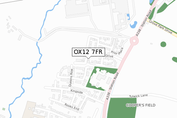 OX12 7FR map - large scale - OS Open Zoomstack (Ordnance Survey)