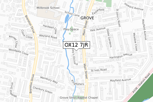OX12 7JR map - large scale - OS Open Zoomstack (Ordnance Survey) OX12 7JR map - large scale - OS Open Zoomstack (Ordnance Survey)