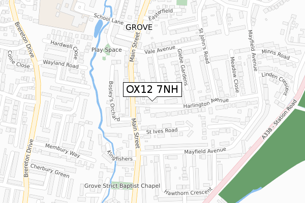 OX12 7NH map - large scale - OS Open Zoomstack (Ordnance Survey) OX12 7NH map - large scale - OS Open Zoomstack (Ordnance Survey)