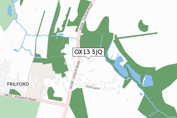 OX13 5JQ map - large scale - OS Open Zoomstack (Ordnance Survey) OX13 5JQ map - large scale - OS Open Zoomstack (Ordnance Survey)