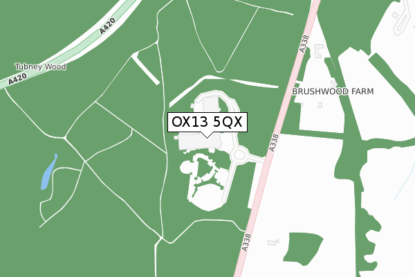 OX13 5QX map - large scale - OS Open Zoomstack (Ordnance Survey) OX13 5QX map - large scale - OS Open Zoomstack (Ordnance Survey)