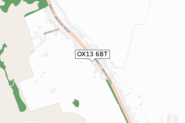 OX13 6BT map - large scale - OS Open Zoomstack (Ordnance Survey)