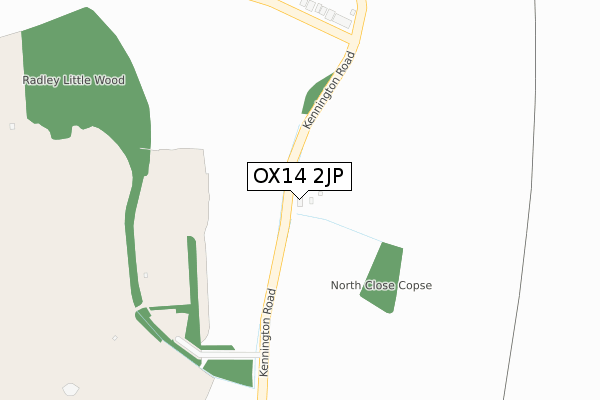 OX14 2JP map - large scale - OS Open Zoomstack (Ordnance Survey)