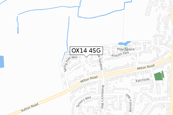 OX14 4SG map - large scale - OS Open Zoomstack (Ordnance Survey)