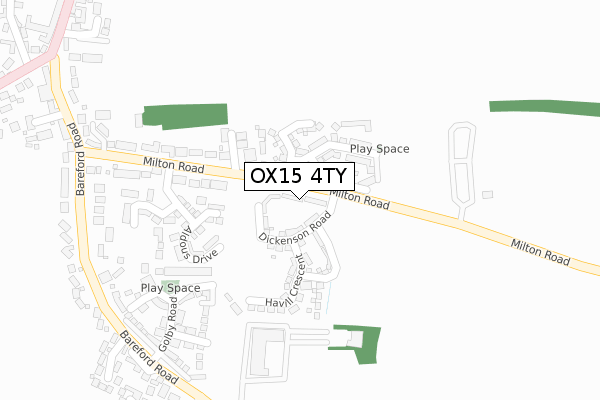 OX15 4TY map - large scale - OS Open Zoomstack (Ordnance Survey) OX15 4TY map - large scale - OS Open Zoomstack (Ordnance Survey)