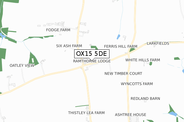 OX15 5DE map - small scale - OS Open Zoomstack (Ordnance Survey) OX15 5DE map - small scale - OS Open Zoomstack (Ordnance Survey)
