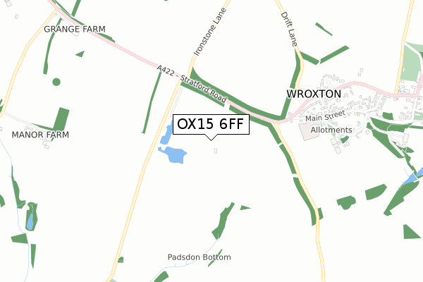 OX15 6FF map - small scale - OS Open Zoomstack (Ordnance Survey) OX15 6FF map - small scale - OS Open Zoomstack (Ordnance Survey)