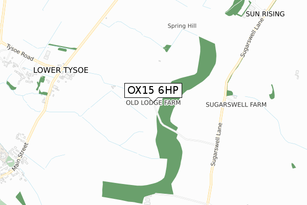 OX15 6HP map - small scale - OS Open Zoomstack (Ordnance Survey)
