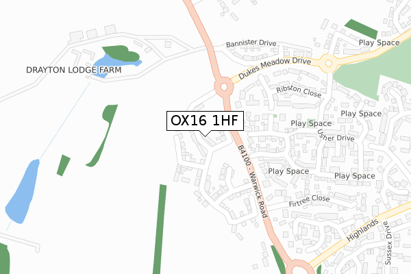 OX16 1HF map - large scale - OS Open Zoomstack (Ordnance Survey) OX16 1HF map - large scale - OS Open Zoomstack (Ordnance Survey)