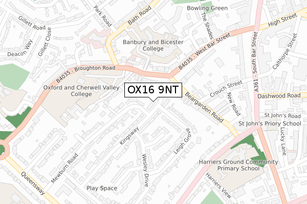 OX16 9NT map - large scale - OS Open Zoomstack (Ordnance Survey) OX16 9NT map - large scale - OS Open Zoomstack (Ordnance Survey)