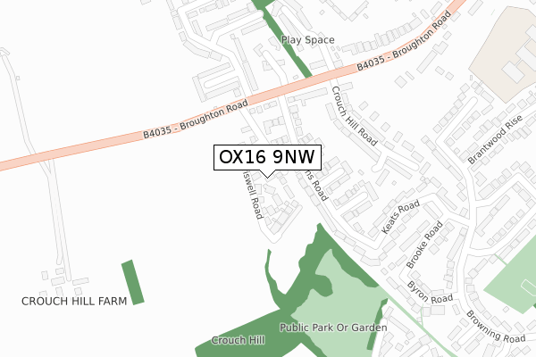 OX16 9NW map - large scale - OS Open Zoomstack (Ordnance Survey) OX16 9NW map - large scale - OS Open Zoomstack (Ordnance Survey)