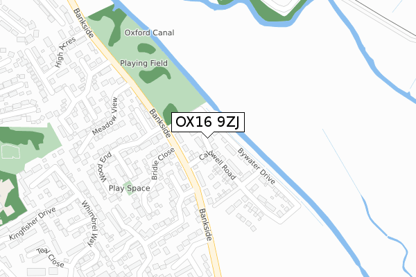 OX16 9ZJ map - large scale - OS Open Zoomstack (Ordnance Survey) OX16 9ZJ map - large scale - OS Open Zoomstack (Ordnance Survey)