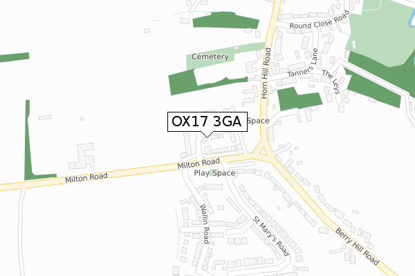 OX17 3GA map - large scale - OS Open Zoomstack (Ordnance Survey) OX17 3GA map - large scale - OS Open Zoomstack (Ordnance Survey)