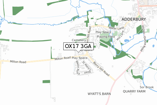 OX17 3GA map - small scale - OS Open Zoomstack (Ordnance Survey) OX17 3GA map - small scale - OS Open Zoomstack (Ordnance Survey)