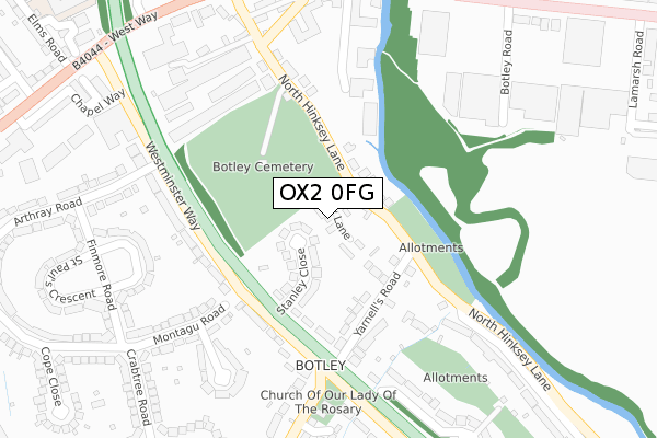 OX2 0FG map - large scale - OS Open Zoomstack (Ordnance Survey) OX2 0FG map - large scale - OS Open Zoomstack (Ordnance Survey)