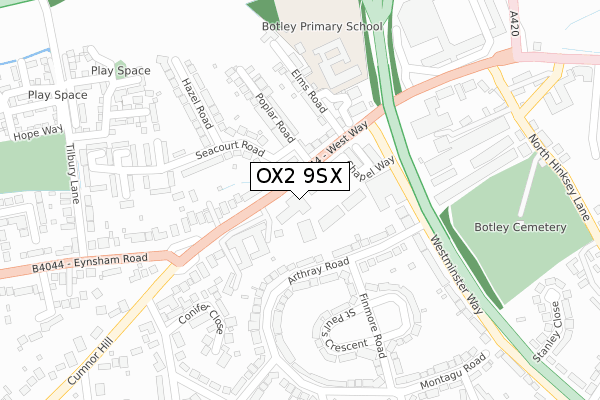 OX2 9SX map - large scale - OS Open Zoomstack (Ordnance Survey) OX2 9SX map - large scale - OS Open Zoomstack (Ordnance Survey)