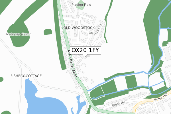 OX20 1FY map - large scale - OS Open Zoomstack (Ordnance Survey) OX20 1FY map - large scale - OS Open Zoomstack (Ordnance Survey)