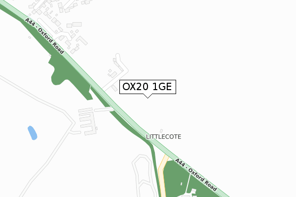 OX20 1GE map - large scale - OS Open Zoomstack (Ordnance Survey)