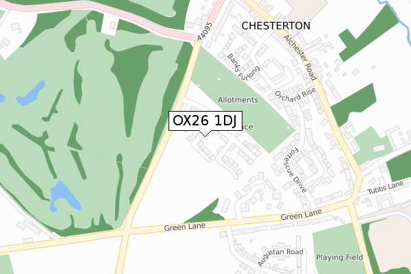OX26 1DJ map - large scale - OS Open Zoomstack (Ordnance Survey) OX26 1DJ map - large scale - OS Open Zoomstack (Ordnance Survey)