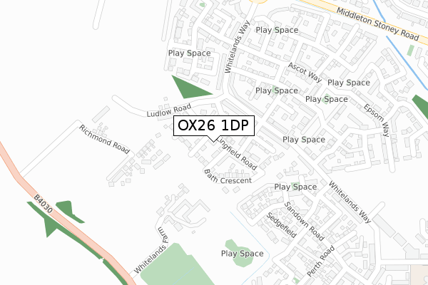 OX26 1DP map - large scale - OS Open Zoomstack (Ordnance Survey)