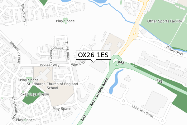 OX26 1ES map - large scale - OS Open Zoomstack (Ordnance Survey) OX26 1ES map - large scale - OS Open Zoomstack (Ordnance Survey)