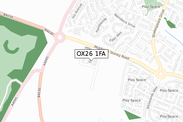 OX26 1FA map - large scale - OS Open Zoomstack (Ordnance Survey) OX26 1FA map - large scale - OS Open Zoomstack (Ordnance Survey)