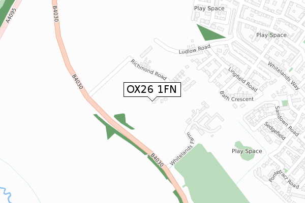 OX26 1FN map - large scale - OS Open Zoomstack (Ordnance Survey)