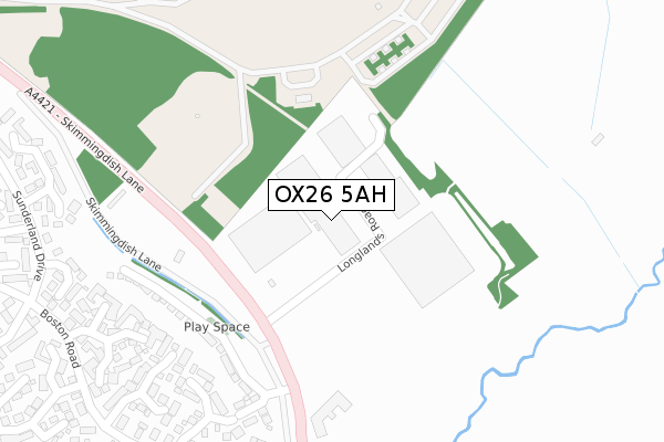 OX26 5AH map - large scale - OS Open Zoomstack (Ordnance Survey)