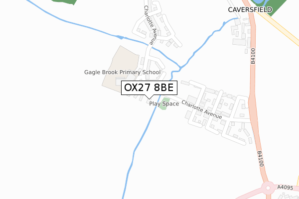 OX27 8BE map - large scale - OS Open Zoomstack (Ordnance Survey)
