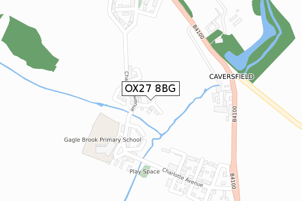 OX27 8BG map - large scale - OS Open Zoomstack (Ordnance Survey) OX27 8BG map - large scale - OS Open Zoomstack (Ordnance Survey)