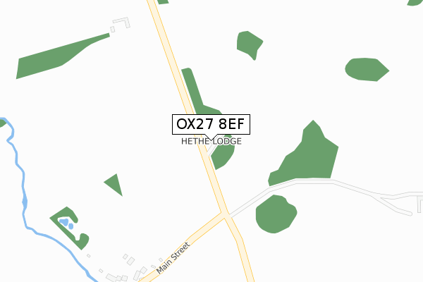 OX27 8EF map - large scale - OS Open Zoomstack (Ordnance Survey) OX27 8EF map - large scale - OS Open Zoomstack (Ordnance Survey)