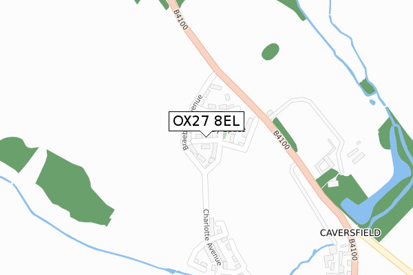 OX27 8EL map - large scale - OS Open Zoomstack (Ordnance Survey) OX27 8EL map - large scale - OS Open Zoomstack (Ordnance Survey)