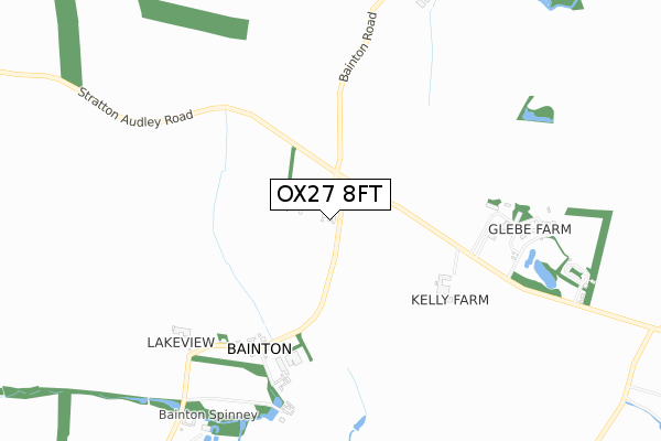 OX27 8FT map - small scale - OS Open Zoomstack (Ordnance Survey)