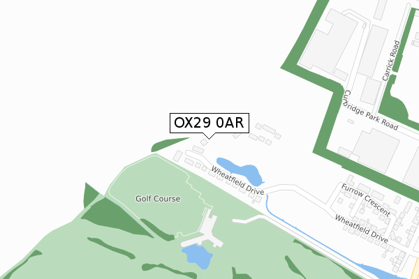 OX29 0AR map - large scale - OS Open Zoomstack (Ordnance Survey)