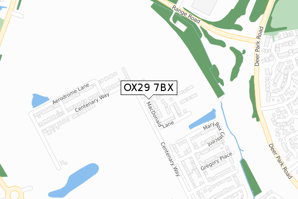 OX29 7BX map - large scale - OS Open Zoomstack (Ordnance Survey) OX29 7BX map - large scale - OS Open Zoomstack (Ordnance Survey)