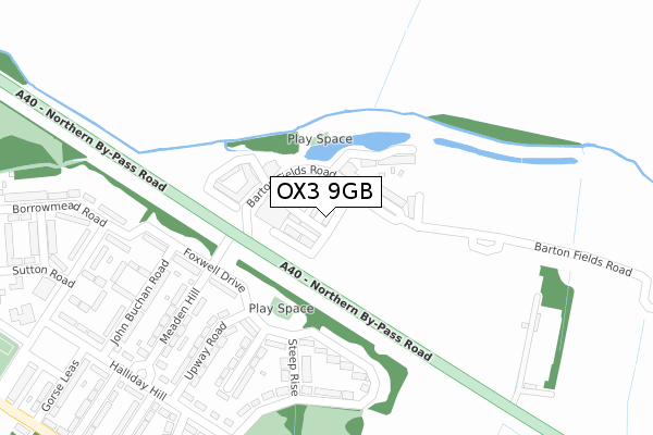 OX3 9GB map - large scale - OS Open Zoomstack (Ordnance Survey)
