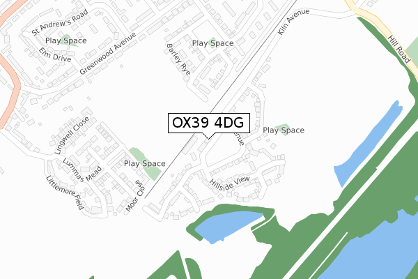 OX39 4DG map - large scale - OS Open Zoomstack (Ordnance Survey) OX39 4DG map - large scale - OS Open Zoomstack (Ordnance Survey)
