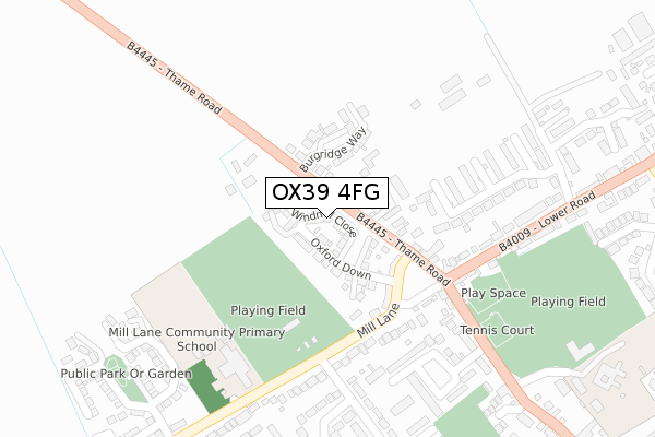 OX39 4FG map - large scale - OS Open Zoomstack (Ordnance Survey) OX39 4FG map - large scale - OS Open Zoomstack (Ordnance Survey)
