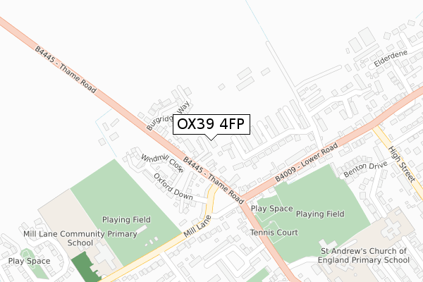 OX39 4FP map - large scale - OS Open Zoomstack (Ordnance Survey) OX39 4FP map - large scale - OS Open Zoomstack (Ordnance Survey)