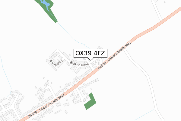 OX39 4FZ map - large scale - OS Open Zoomstack (Ordnance Survey)