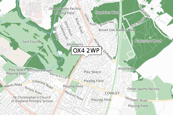 OX4 2WP map - small scale - OS Open Zoomstack (Ordnance Survey) OX4 2WP map - small scale - OS Open Zoomstack (Ordnance Survey)