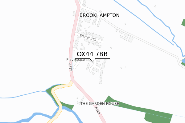 OX44 7BB map - large scale - OS Open Zoomstack (Ordnance Survey)
