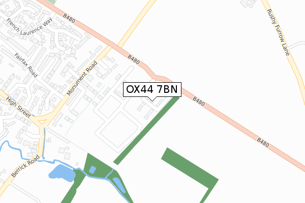 OX44 7BN map - large scale - OS Open Zoomstack (Ordnance Survey)