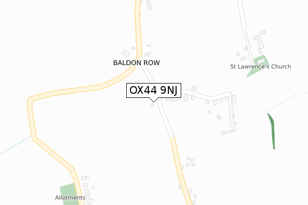 OX44 9NJ map - large scale - OS Open Zoomstack (Ordnance Survey) OX44 9NJ map - large scale - OS Open Zoomstack (Ordnance Survey)