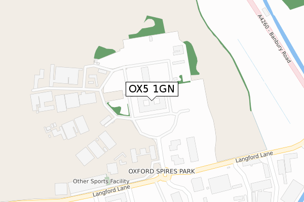 OX5 1GN map - large scale - OS Open Zoomstack (Ordnance Survey) OX5 1GN map - large scale - OS Open Zoomstack (Ordnance Survey)