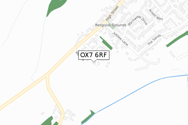 OX7 6RF map - large scale - OS Open Zoomstack (Ordnance Survey) OX7 6RF map - large scale - OS Open Zoomstack (Ordnance Survey)