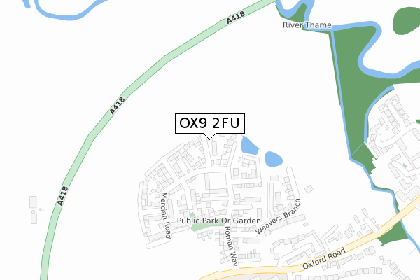 OX9 2FU map - large scale - OS Open Zoomstack (Ordnance Survey) OX9 2FU map - large scale - OS Open Zoomstack (Ordnance Survey)