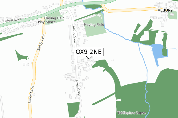 OX9 2NE map - large scale - OS Open Zoomstack (Ordnance Survey)
