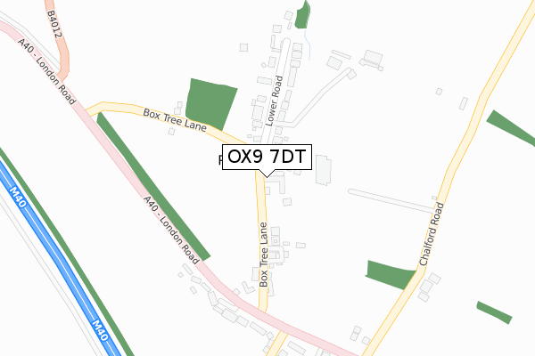 OX9 7DT map - large scale - OS Open Zoomstack (Ordnance Survey)