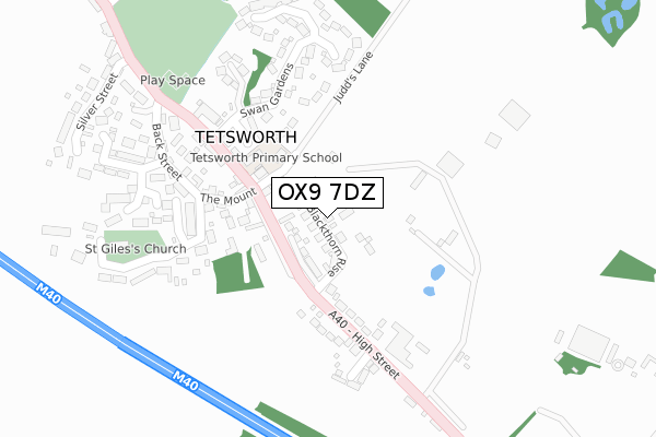 OX9 7DZ map - large scale - OS Open Zoomstack (Ordnance Survey) OX9 7DZ map - large scale - OS Open Zoomstack (Ordnance Survey)